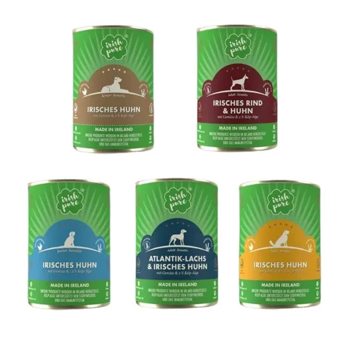 Irish Pure Irish Pure Nassfutter - getreidefreies, gut verdauliches Hundefutter Weiderind, 12St.