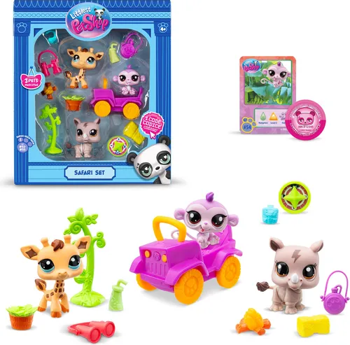 Littlest Pet Shop Zestaw Safari 3 figurki