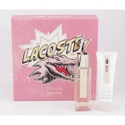 Lacoste - pour Femme Set - 50ml EDP + 50ml Body Lotion - Damendüfte: Elegantes Set mit 50ml Eau de Parfum und 50ml Body Lotion für einen langanhaltenden, femininen Duft.