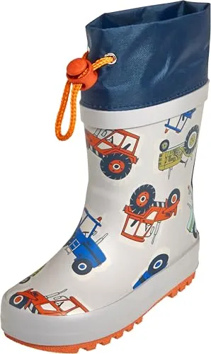 Playshoes Unisex Kinder Regenstiefel Gummistiefel, Traktor, 24 EU