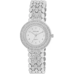 Excellanc Quarzuhr 1800278 - Elegante Damenarmbanduhr - Armbanduhren mit hochwertigem Quarzuhrwerk und funkelnder Simili-Lünette, ideal für besondere Anlässe und als schickes Schmuckstück.