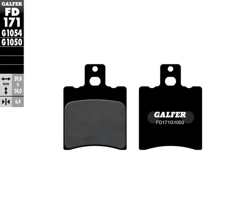 Bremsbeläge Galfer FD171G1050 Semi-Metall SCOOTER vorne 6,4mm für Yamaha Aerox