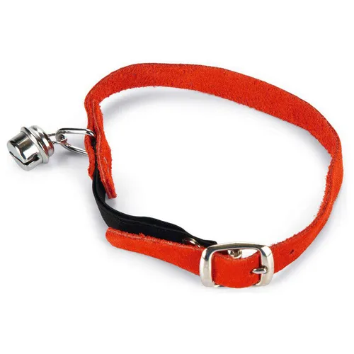 Beeztees Katzenhalsband Wildleder rot 24-29 cm verstellbar aus Leder 32x1 cm