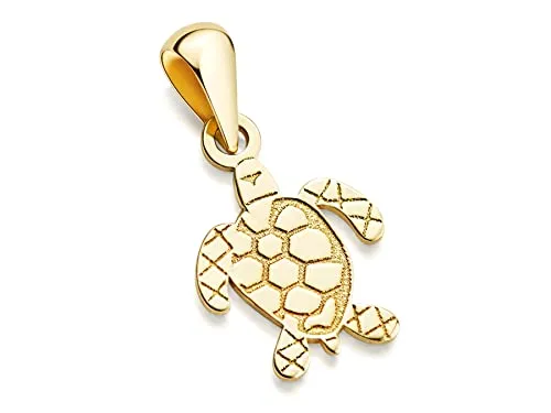 Silberketten Store Anhänger Schildkröte, Kettenanhänger - 333 Gold
