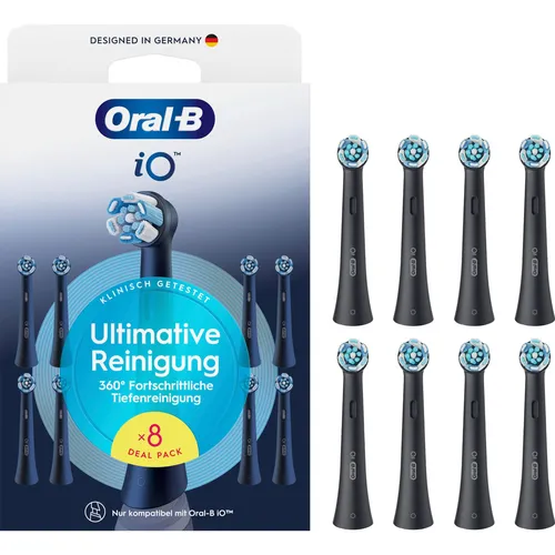 Oral-B iO Ultimative Reinigung Aufsteckbürsten, Schwarz von Oral-B