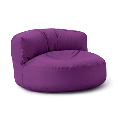 Lumaland Sitzsack Lounge 90 x 50 cm | Wasserabweisend & Robust - Sitzsäcke für drinnen & draußen mit anpassungsfähiger EPS-Füllung für optimalen Komfort. Ideal für stilvolle Entspannung im Teenagerzimmer oder auf der Terrasse.