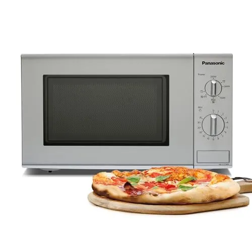 Panasonic NN-K121M Kombi Mikrowelle mit Grill - Kompakte Mikrowelle (20 Liter) mit 800 Watt und Quarzgrill für knusprige Ergebnisse. Ideal für jede Küche, einfach zu bedienen und leicht zu reinigen.