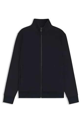 Produktbild BOSS Herren H-Shepherd Piqué-Sweatshirt Dunkelblau mit Reißverschluss