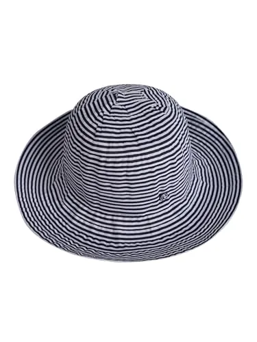 SCHIETWETTER Damen Sommerhut Mia, Sonnenhut, Strandhut, Sonnenschutz, Accessoire für Damen, gestreift