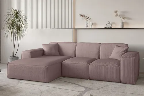 Fun Möbel Ecksofa CELES PREMIUM in lila von Fun Möbel