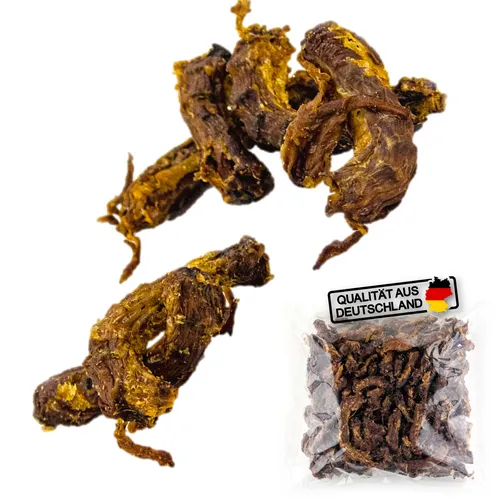 Kauartikel Hühnerhälse getrocknet Kausnack naturbelassen Leckerli 1 KG