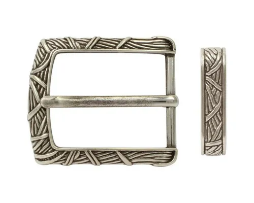 BELTINGER Gürtelschnalle mit Schlaufe 4,0 cm - Buckle Gürtelschließe 40mm - Dorn-Schließe - Gür (1-St)