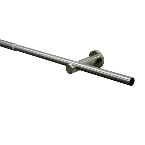 GARDINIA Gardinenstangen-Set Sol, ausziehbar und komplett in silber von GARDINIA
