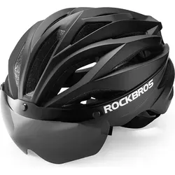 ROCKBROS Fahrradhelm mit Visier & UV-Brille – Unisex