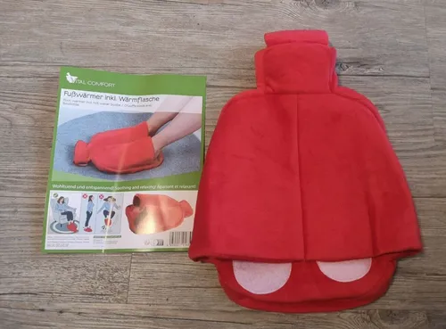 Fußwärmer inkl. Wärmflasche in rot von GHZ Matra AG
