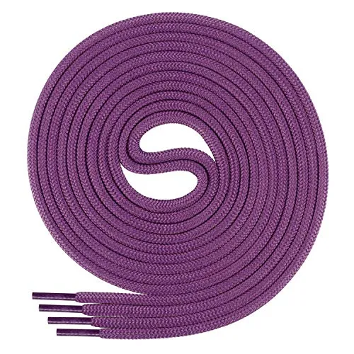 Di Ficchiano Schnürsenkel rund, Rundsenkel für Business- und Lederschuhe, reißfester Allroundsenkel, ø 3mm Farbe violett Länge 70cm