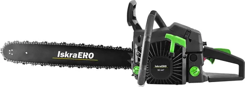 Iskra Benzin Kettensäge, 10.500 U/min, Schwertlänge 45,7 cm, Benzinmotor 52 ccm, 2,0 kW
