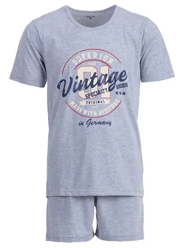 Henry Terre Schlafanzug Pyjama Set Shorty - Paul Vintage