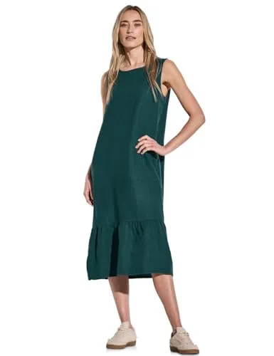 Street One Damen A144343 Volant-Kleid aus Leinen von Street One