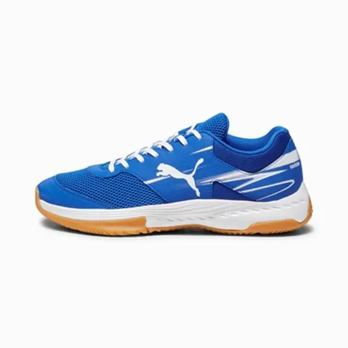 PUMA Unisex Varion II Indoor Court Shoe - Team Royal White Gum, 41 EU - Fußballschuhe mit atmungsaktivem Variomesh-Obermaterial und stabilisierendem Rahmen, ideal für maximalen Komfort und Unterstützung auf dem Platz.