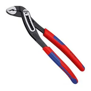Knipex Alligator 88 02 250 Wasserpumpenzange - Hochwertige Zange mit schlanken Griffhüllen für optimales Handling. Selbstklemmend an Rohren, für kraftsparendes Arbeiten und hohe Stabilität. Ideal für professionelle Anwendungen.