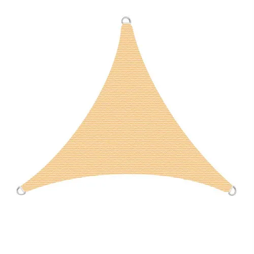 Sonnenschutzsegel Schattenspender Sonnensegel 3x3x3m HDPE beige Dreieck Segel