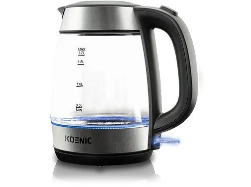 KOENIC KWK 2220 Wasserkocher, Edelstahl/Schwarz