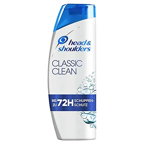 Head & Shoulders Classic Clean Shampoo 300ml - Anti-Schuppen Shampoo für fettiges Haar mit 72 Stunden Schutz vor Schuppen, Juckreiz und Trockenheit. Dermatologisch getestet für sanfte Pflege und schuppenfreies Haar.