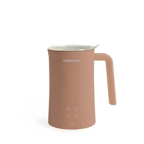 CREATE/MILK FROTHER STUDIO/Elektrischer Milchaufschäumer Mokka/Touchscreen, 4 Automatikprogramme, Sicherheitssystem, 350ml, heiß oder kalt einsetzbar, 400W