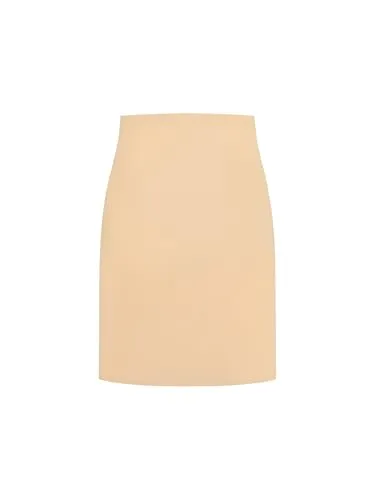 Bye Bra Unsichtbarer Unterrock, Figurformender High Waist Unterrock, leichte Bauchkontrolle, Nahtlose Shapewear, schlankende Unterwäsche, Hautfarbe und Schwarz, S-XL