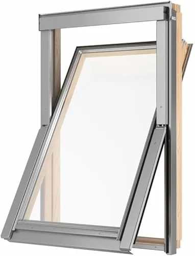 Velux Gruppe RoofLite+ Dachfenster Holz SLIM und Eindeckrahmen (78 x 118)
