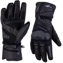 Modeka Panamericana Handschuhe Schwarz Gr. 10 / XL - Hochwertige Motorradhandschuhe - Motorradhandschuhe mit EN 13594:2015-Zertifizierung, ausgestattet mit SAS-TEC Knöchelprotektoren für optimale Sicherheit und Komfort beim Fahren.