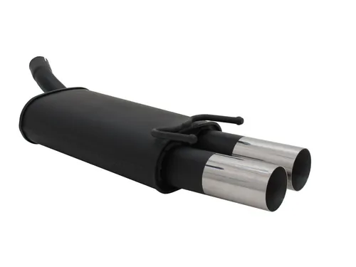 Novus Sportauspuff für Opel Corsa B 2x76mm RL-Design - Schalldämpfer mit sportlichem Design und verbesserter Leistung für den Opel Corsa B, ideal für mehr Fahrspaß und einen kraftvollen Sound.