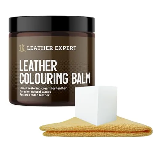 Leather Expert Leder Reparatur Set 250ml – Leder Balsam Farbauffrischer Mittrlbraun