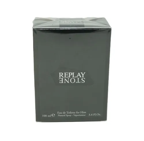 Replay Stone Eau de Toilette For Him Spray 100 ml - Herrenparfum, frischer und maskuliner Duft für den modernen Mann, perfekt für den Alltag oder besondere Anlässe.