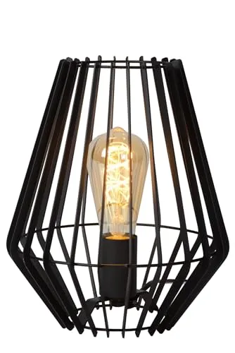 LUCIDE REDA - Tischlampe - 1xE27 - Schwarz