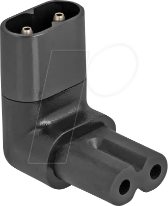 DELOCK 80470 - Netzadapter IEC 60320 - C8 auf C7, Stecker / Buchse, 2,5 A, 90°