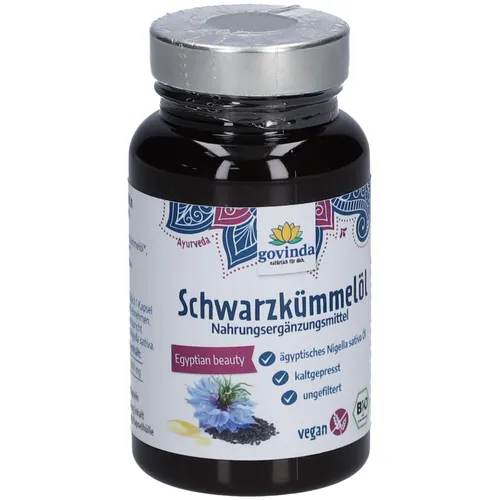 Produktbild Govinda Schwarzkümmelöl Kapseln – Ägyptisches Nigella Sativa Öl