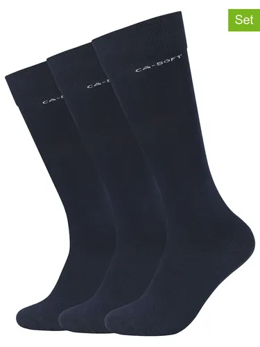 Skechers 3er-Set: Socken in Dunkelblau, Größe 39-42, Blau, Damen