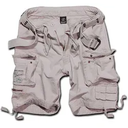 Brandit Savage Vintage Gladiator Short Old White 4XL - Herren-Shorts im lässigen Vintage-Stil, mit breitem Baumwollgürtel und praktischen Cargo-Taschen für einen coolen Look und hohe Funktionalität.