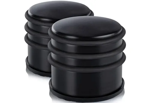 Goods+Gadgets Türstopper DIMONO Türstopper Edelstahl – Türhalter mit Gummiring 4er Set (2 St)