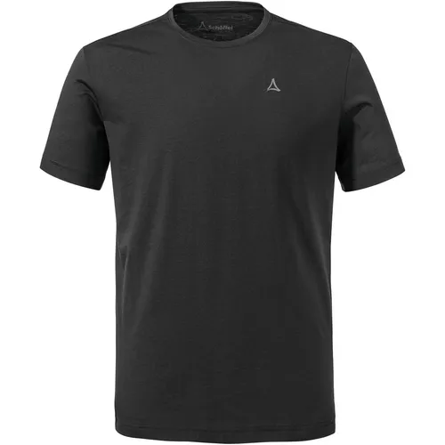 Schöffel T-Shirt Hohberg Men schwarz (9990) 46 - Leichtes Herren-T-Shirt von Schöffel, ideal für Outdoor-Aktivitäten. Schnelltrocknend und atmungsaktiv, sorgt es für hohen Tragekomfort und optimale Bewegungsfreiheit bei jeder Wanderung.