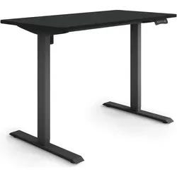 ESMART Germany ETX-121BB - Ergonomischer Steh-Sitz-Schreibtisch - Schreibtisch mit stufenloser elektrischer Höhenverstellung von 73,5 bis 123,5 cm, 3 Memory-Funktionen und Aktivitätserinnerung für eine gesunde Arbeitsweise.