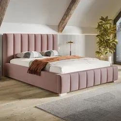 MOTIVENA Vigo Bett 180x200 mit Stauraum in gold von MOTIVENA