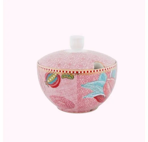 PiP Studio Zuckerdose Sugar Bowl Spring to Life Pink von Pip Studio, Porzellan