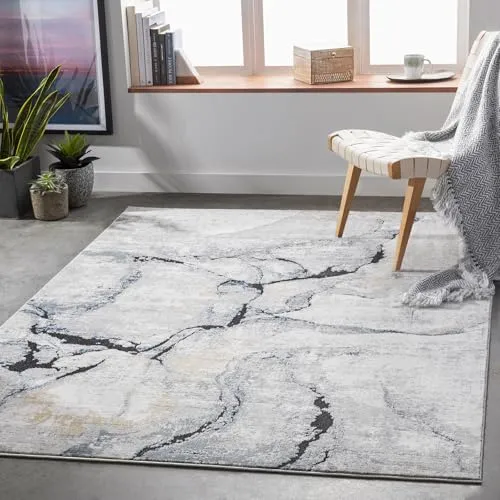 Livabliss Kurzflorteppich, Grau, Rechteckig 160x220 cm in blau von Livabliss