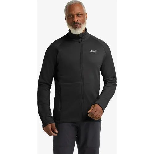 Jack Wolfskin Peak District Full Zip M black (6000) L - Funktionsjacke aus weichem Fleece, ideal für Outdoor-Aktivitäten und gemütliche Abende. Mit hervorragender Isolierung und Pflegeleichtigkeit für langanhaltenden Komfort.