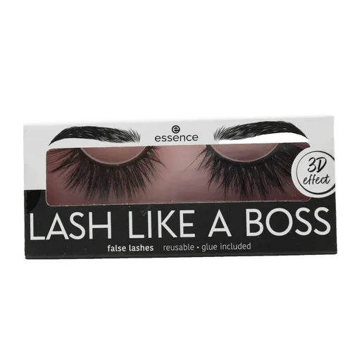 essence Lash Like A Boss Künstliche Wimpern mit Kleber 01 OMG  1 Paar - NEU OVP