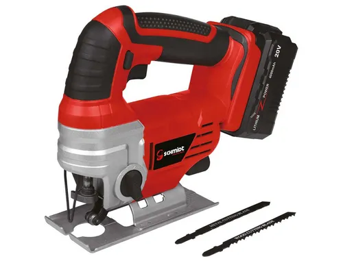 SCHMIDT security tools Handsäge Akku-Stichsäge JS-19 Pendelhubstichsäge Akku Ladegerät