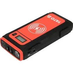 YATO Auto Starthilfe Ladegerät Booster 800/1000A - Booster & Starthilfekabel, leistungsstarker Starthilfe-Booster mit 800/1000A für schnelle Hilfe bei Fahrzeugpannen, inklusive Taschenlampe und Display.